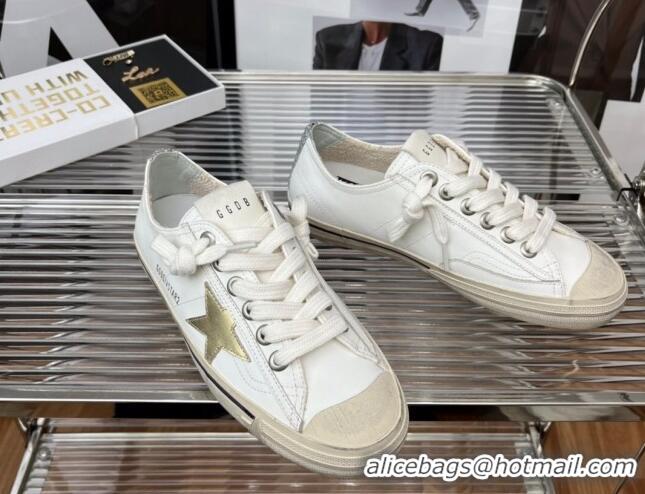 Best Product Golden Goose V-Star 2 Leather Sneaker White 080980