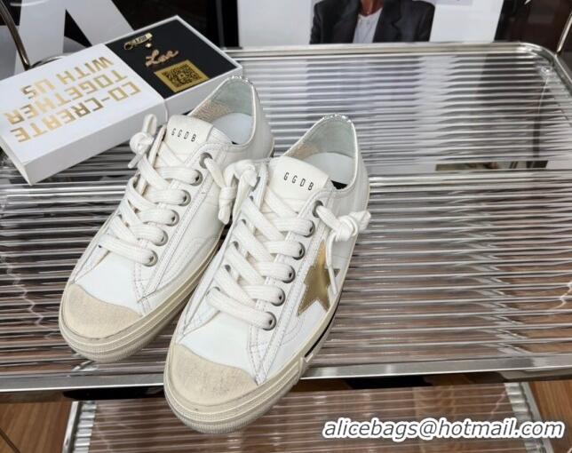 Best Product Golden Goose V-Star 2 Leather Sneaker White 080980