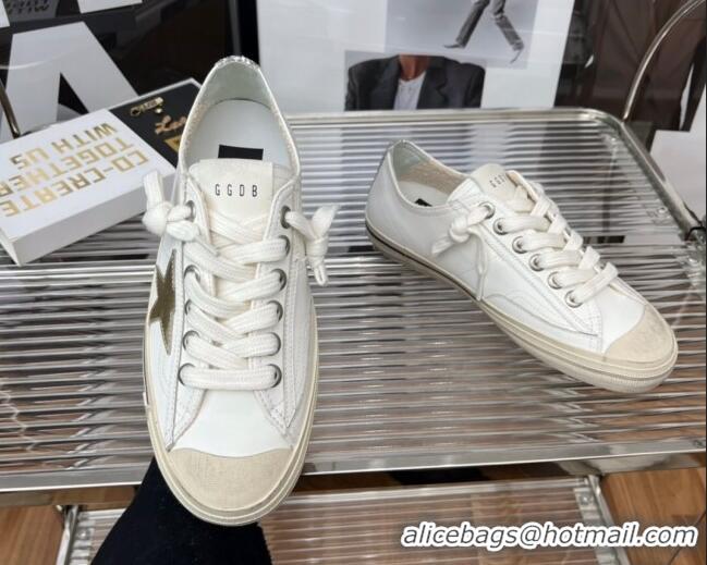 Best Product Golden Goose V-Star 2 Leather Sneaker White 080980