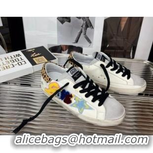 Sumptuous Golden Goose Super-Star Calfskin Sneaker White/Grey 2080984