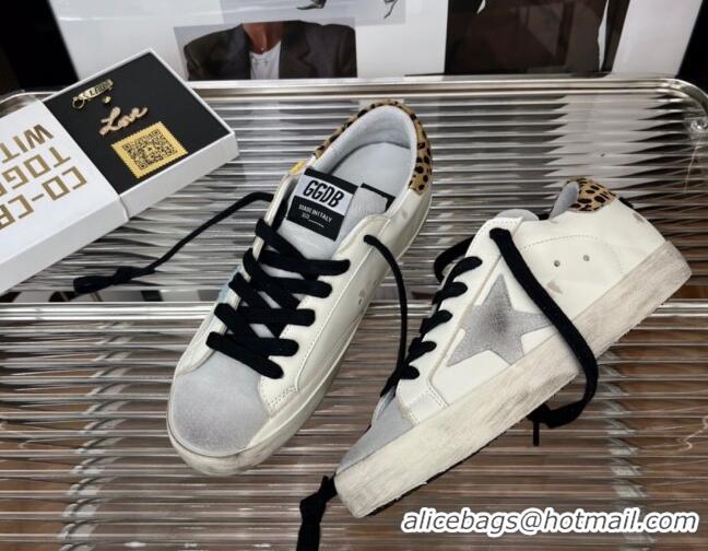 Sumptuous Golden Goose Super-Star Calfskin Sneaker White/Grey 2080984