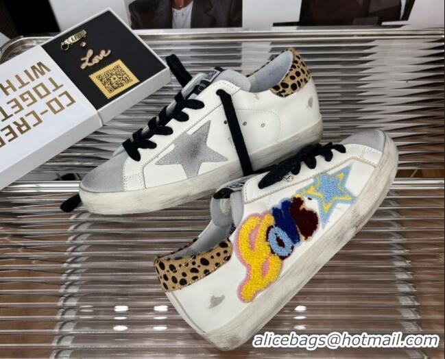 Sumptuous Golden Goose Super-Star Calfskin Sneaker White/Grey 2080984