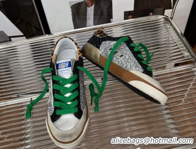 Good Quality Golden Goose Super-Star Sequins Sneaker Silver/Black/Green 2080987