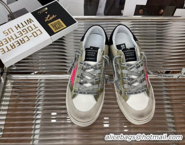 Luxury Golden Goose Super-Star Sequins Sneaker Silver/Pink 080988