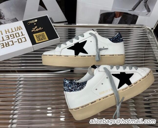 Best Price Golden Goose Hi Star Silky Calfskin Sneakers White/Sequins 0809101