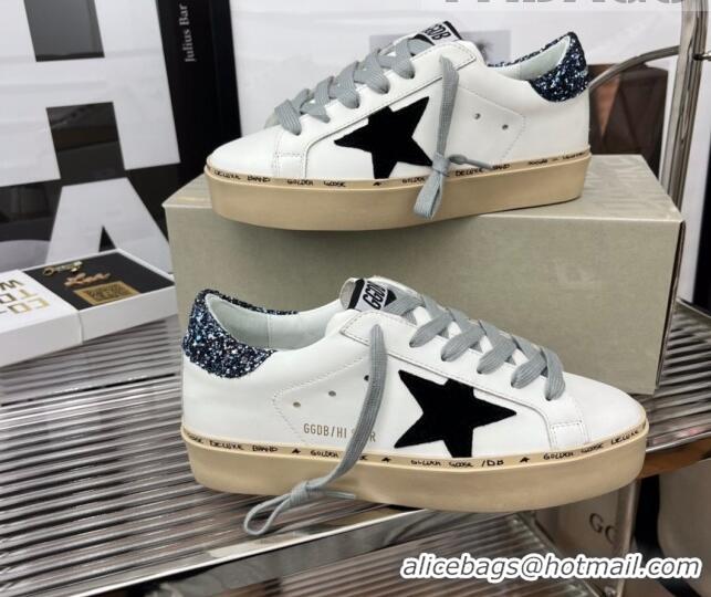 Best Price Golden Goose Hi Star Silky Calfskin Sneakers White/Sequins 0809101