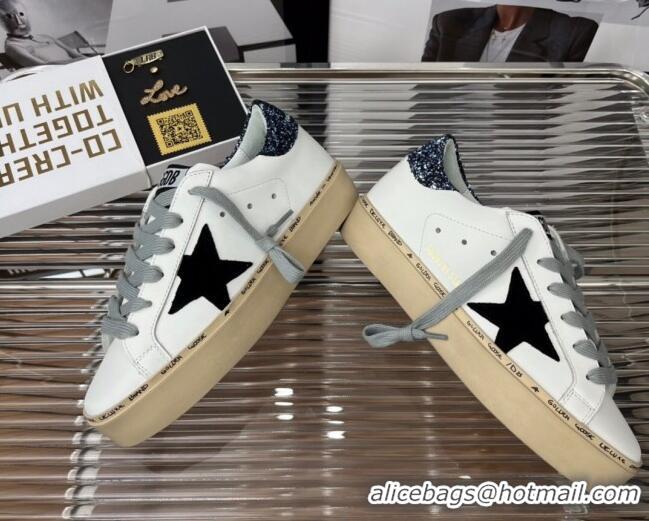 Best Price Golden Goose Hi Star Silky Calfskin Sneakers White/Sequins 0809101