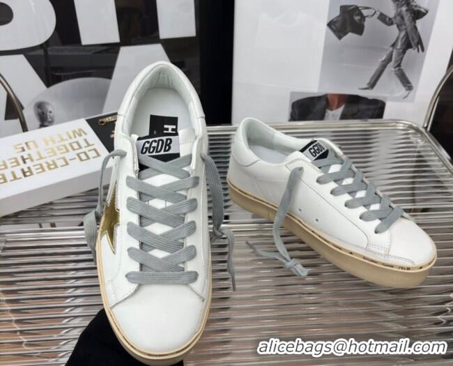 Pretty Style Golden Goose Hi Star Silky Calfskin Sneakers White 0809102