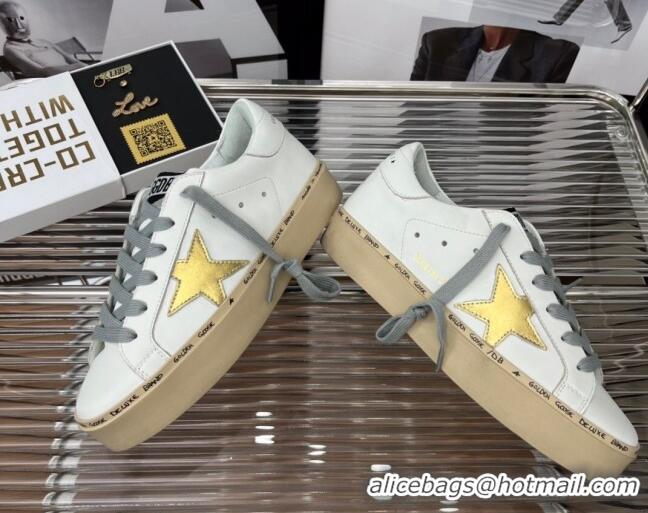 Pretty Style Golden Goose Hi Star Silky Calfskin Sneakers White 0809102