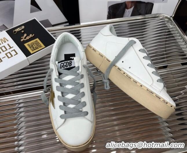 Pretty Style Golden Goose Hi Star Silky Calfskin Sneakers White 0809102