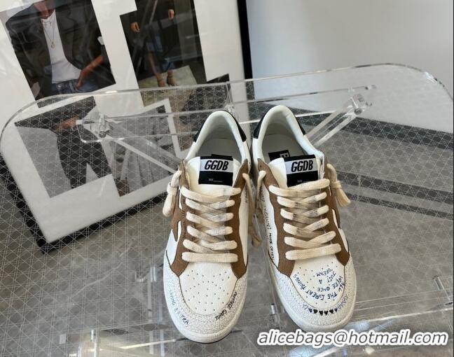 Best Grade Golden Goose Ball Star Leather Sneakers White/Grey 0809106