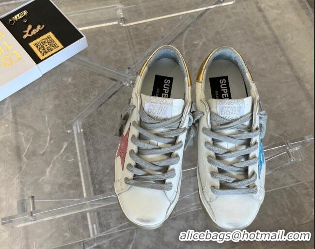 Good Quality Golden Goose Super-Star Calfskin Sneakers White 0809108