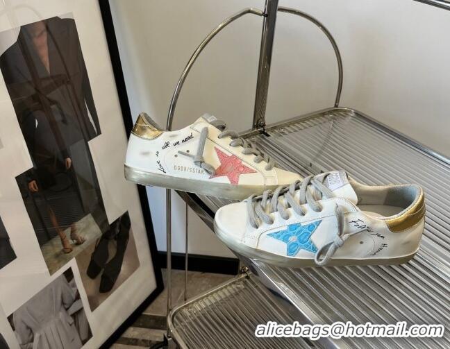 Good Quality Golden Goose Super-Star Calfskin Sneakers White 0809108