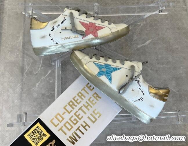 Good Quality Golden Goose Super-Star Calfskin Sneakers White 0809108