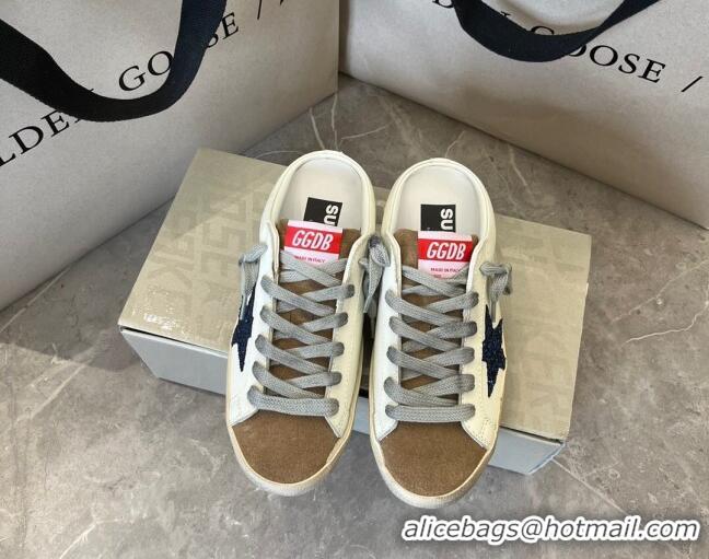 Best Product Golden Goose Super-Star Sabots Mule Sneakers White/Brown 0809114