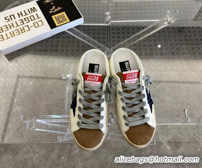 Best Product Golden Goose Super-Star Sabots Mule Sneakers White/Brown 0809114