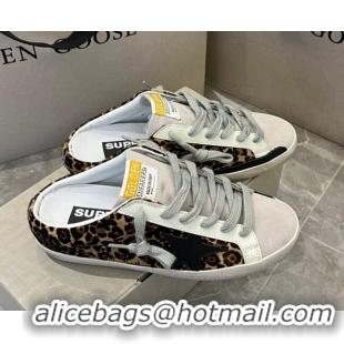 Best Product Golden Goose Super-Star Sabots Mule Sneakers Leopard Print 0809116