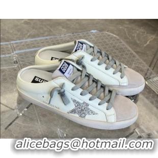 Grade Quality Golden Goose Super-Star Sabots Mule Sneakers White/Grey 0809117