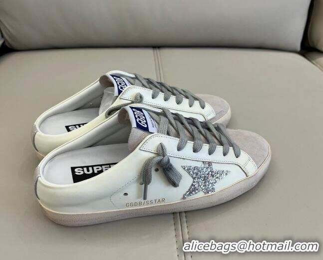 Grade Quality Golden Goose Super-Star Sabots Mule Sneakers White/Grey 0809117