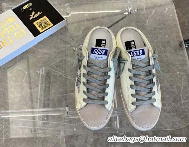 Grade Quality Golden Goose Super-Star Sabots Mule Sneakers White/Grey 0809117