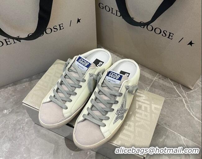 Grade Quality Golden Goose Super-Star Sabots Mule Sneakers White/Grey 0809117