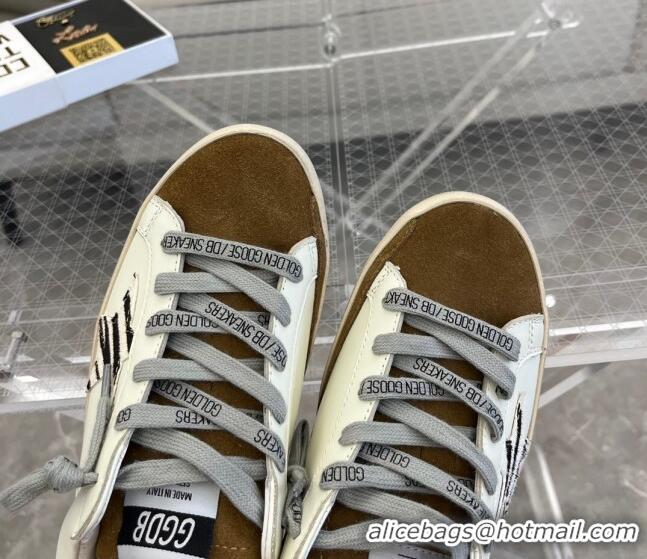 Trendy Design Golden Goose Super-Star Leather Sneakers White/Brown 0809118