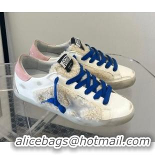 Good Product Golden Goose GGDB Super-Star Sneakers in Leather and Shearling White 2101004