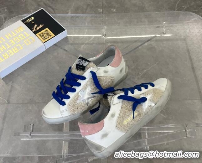 Good Product Golden Goose GGDB Super-Star Sneakers in Leather and Shearling White 2101004