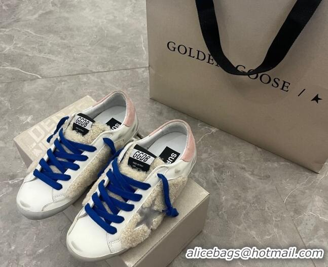 Good Product Golden Goose GGDB Super-Star Sneakers in Leather and Shearling White 2101004