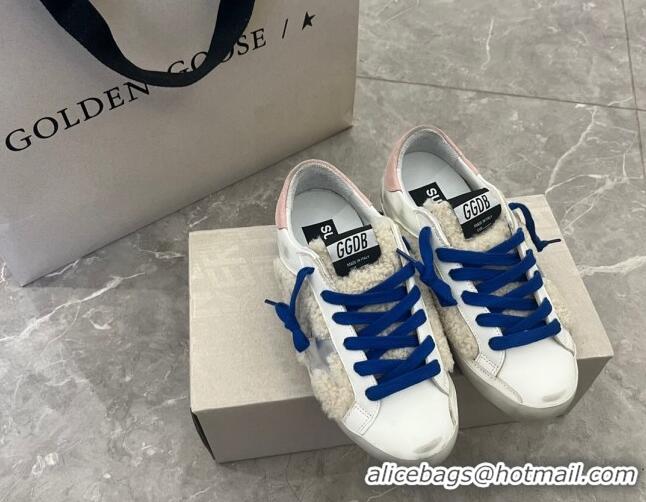 Good Product Golden Goose GGDB Super-Star Sneakers in Leather and Shearling White 2101004