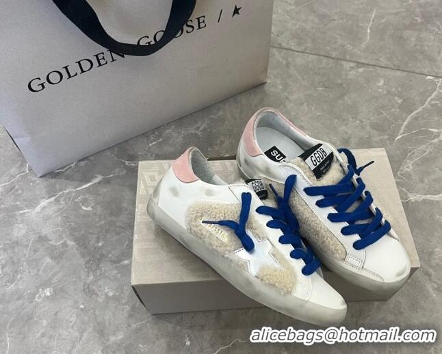 Good Product Golden Goose GGDB Super-Star Sneakers in Leather and Shearling White 2101004