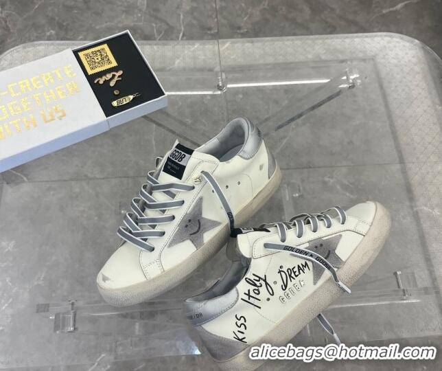 Durable Golden Goose GGDB Super-Star Sneakers in Leather White 101007