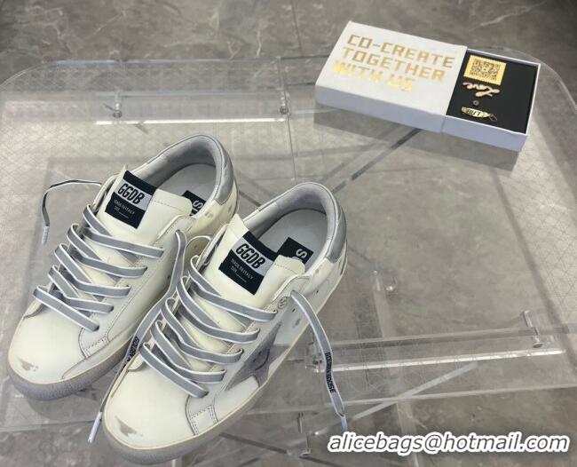 Durable Golden Goose GGDB Super-Star Sneakers in Leather White 101007