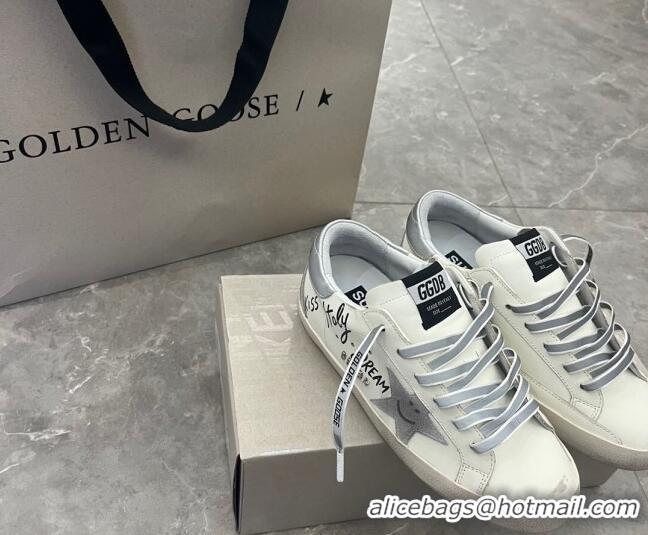 Durable Golden Goose GGDB Super-Star Sneakers in Leather White 101007