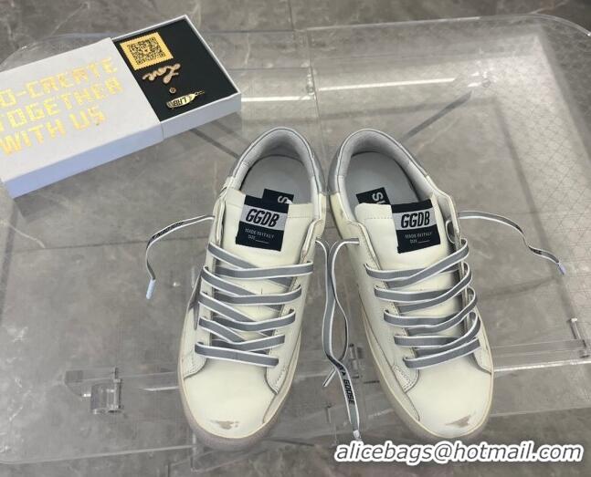 Durable Golden Goose GGDB Super-Star Sneakers in Leather White 101007