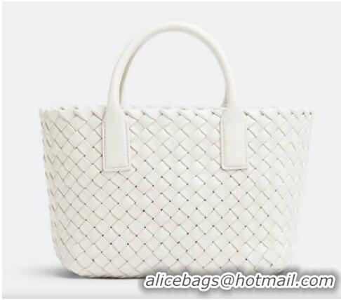 Luxurious Grade Bottega Veneta Mini Cabat 709464 white