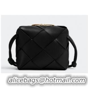 Famous Brand Bottega Veneta Mini Cassette Camera Bag 701915 black