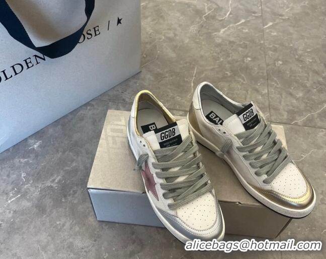 Low Price Golden Goose GGDB Ball Star Sneakers in Suede White/Grey 101010