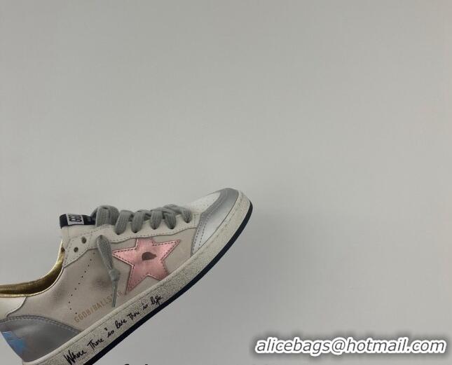 Low Price Golden Goose GGDB Ball Star Sneakers in Suede White/Grey 101010