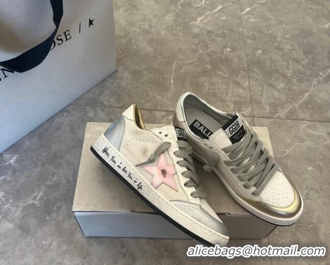 Low Price Golden Goose GGDB Ball Star Sneakers in Suede White/Grey 101010