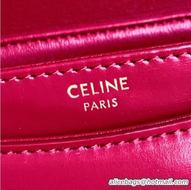 Trendy Design Celine TEEN BESACE TRIOMPHE IN SHINY CALFSKIN 110413 CARMIN