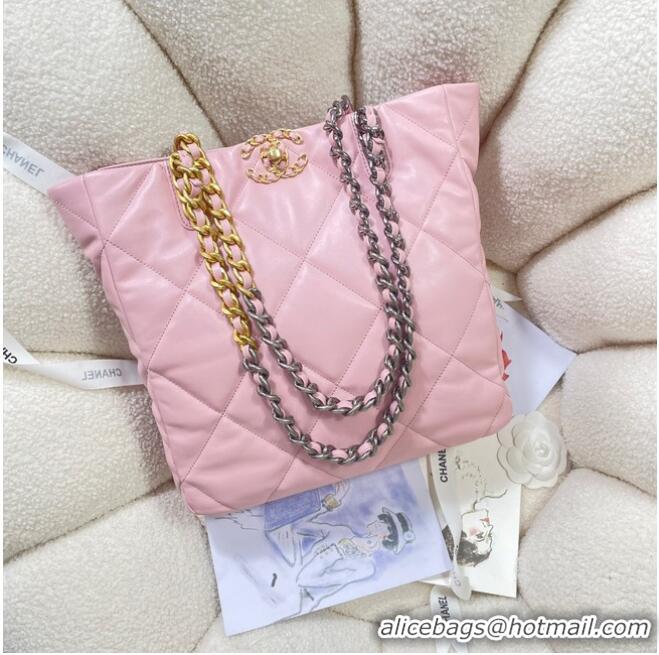 Famous Brand CHANEL 19 SHOPPING BAG AS3519 pink