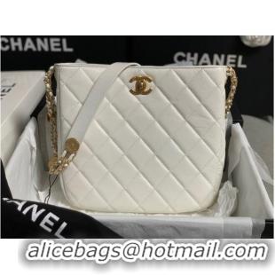 Reasonable Price Chanel SMALL SHOPPING BAG AS3400 white