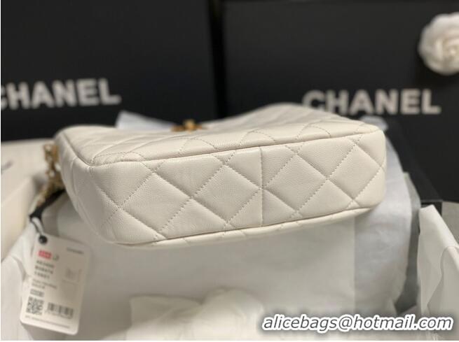 Reasonable Price Chanel SMALL SHOPPING BAG AS3400 white