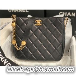 Good Quality Chanel SMALL SHOPPING BAG AS3400 black