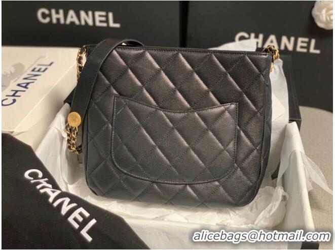 Good Quality Chanel SMALL SHOPPING BAG AS3400 black