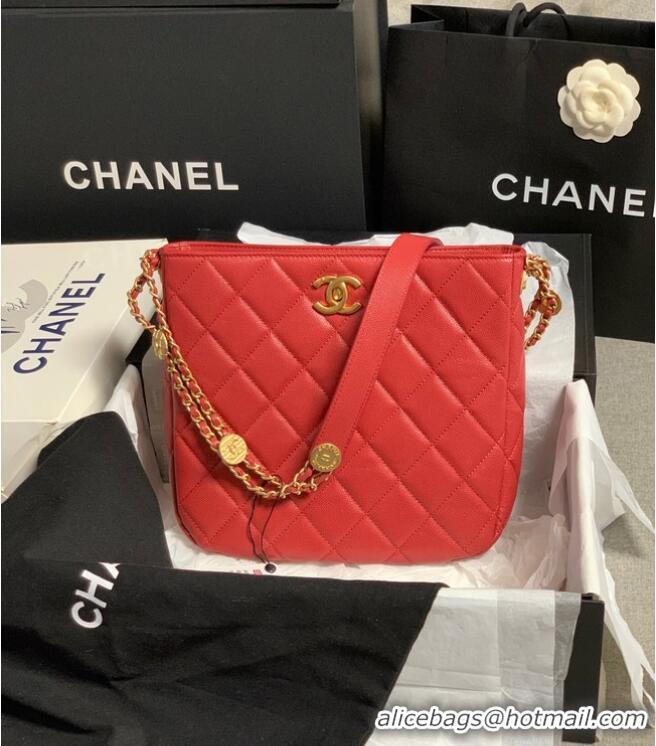 Good Product Chanel SMALL SHOPPING BAG AS3400 red