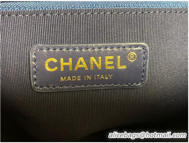 Good Product Chanel SMALL SHOPPING BAG AS3400 blue