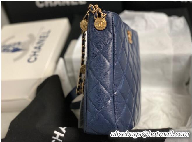 Good Product Chanel SMALL SHOPPING BAG AS3400 blue