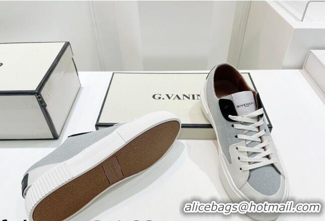 Sumptuous Givenchy GIV Canvas Sneakers Grey 072180